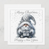 Christmas Silver Gnome シーズンカード (正面/裏面)