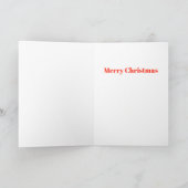 Christmas Singing Canary カード (内部)