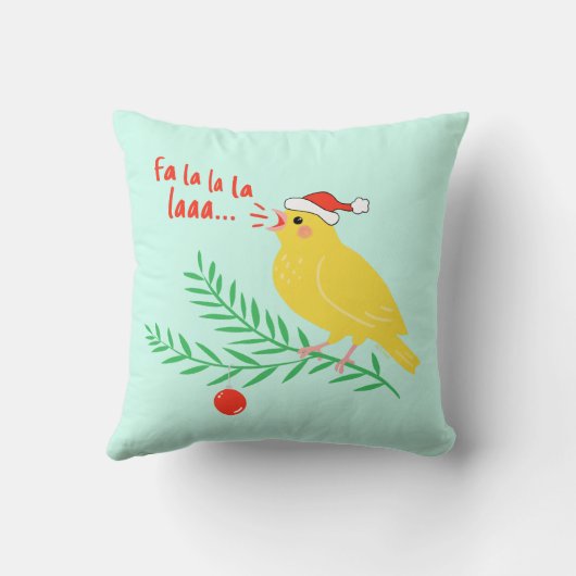 Christmas Singing Canary クッション (裏面)