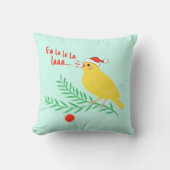 Christmas Singing Canary クッション (正面)