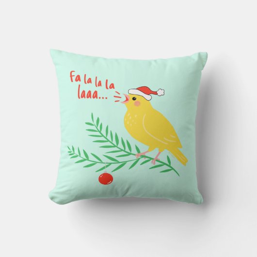 Christmas Singing Canary クッション (正面)
