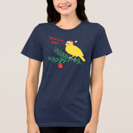 Christmas Singing Canary トライブレンドＴシャツ