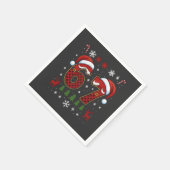 Christmas Six Seven 67 Santa Xmas Gen Alpha スタンダードカクテルナプキン (角)