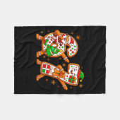 Christmas Six Seven Dabbing Cool Meme 67 Xmas Dab  フリースブランケット (正面(横))