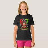 Christmas Six Seven Santa Claus 6 7 Funny Gen Z  Tシャツ (正面フル)