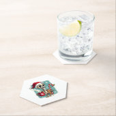Christmas Skeleton Hot Chocolate Xmas Men Women Ki ペーパーコースター (インサイチュ)