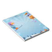 Christmas Ski Time Holiday Snow Notepad ノートパッド (アングル)