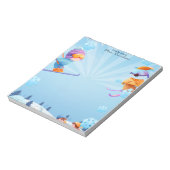Christmas Ski Time Holiday Snow Notepad ノートパッド (回転)