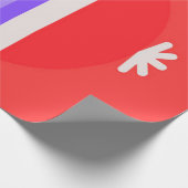 Christmas Skiing Emoji ラッピングペーパー (角)