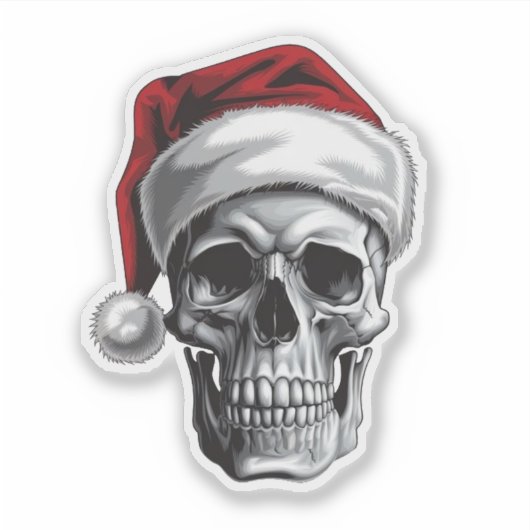 Christmas Skull シール (正面)