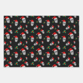 Christmas Skull Wrapping Paper Set ラッピングペーパーシート (正面)