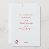 Christmas Sleeping Westie Card シーズンカード (裏面)