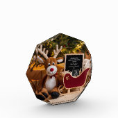 Christmas Sleigh Pregnancy Announcement フォトブロック (左)