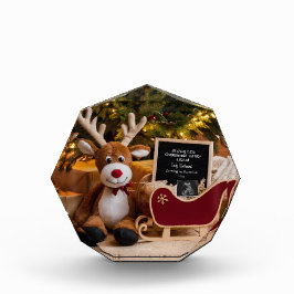 Christmas Sleigh Pregnancy Announcement フォトブロック