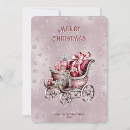 Christmas Sleigh With Gifts Holiday Card シーズンカード