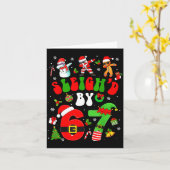 Christmas Sleigh'd By 67 Funny Six Seven Meme 6 7  カード (黄色い花)