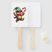 Christmas Sloth Elf Peppermint Candy Cane Shirt Gi ハンドファン (正面&裏面)