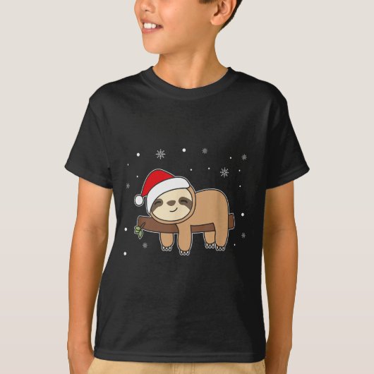 Christmas Sloth For Christmas Sweet Sloths Tシャツ (正面)