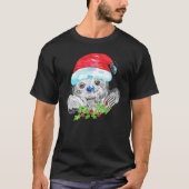 Christmas Sloth Merry Christmas Happy Holidays Tシャツ (正面)