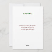 Christmas Sloth with Sloth Babies in Snow シーズンカード (裏面)