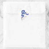 Christmas Snake Stickers ラウンドシール (バッグ)