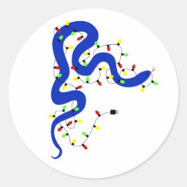 Christmas Snake Stickers ラウンドシール