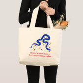 Christmas Snake Tote Bag ラージトートバッグ (正面(商品))
