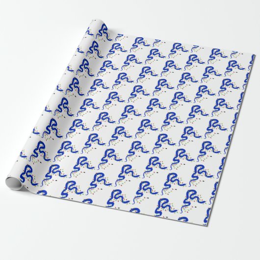 Christmas Snakes Wrapping Paper ラッピングペーパー (アンロールド)