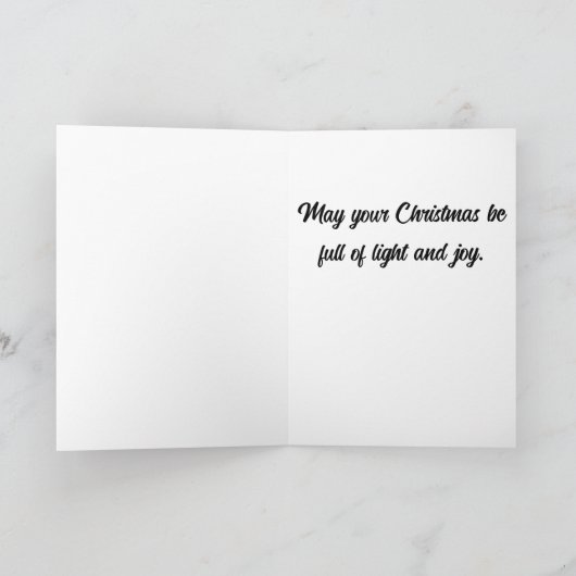 Christmas Snow Christmas カード (内部)