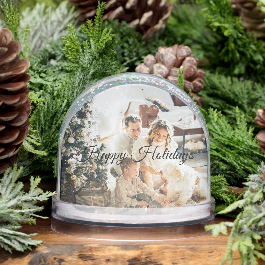 Christmas Snow Globe – Add Your Own Family Photo (冬)