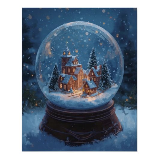 Christmas Snow Globe Poster ポスター (正面)