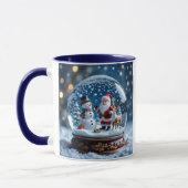 Christmas Snow Globes Personalized マグカップ (左)