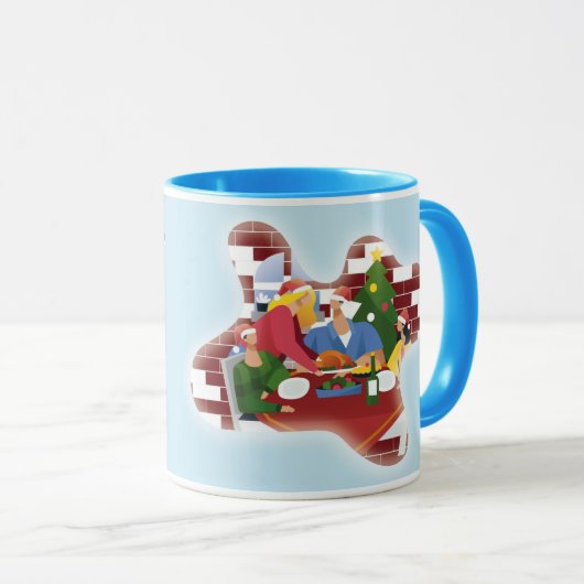 Christmas Snow Mug マグカップ (正面右)