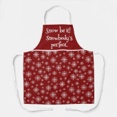 Christmas Snow Pun All-Over Print Apron エプロン (正面)