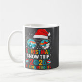 Christmas Snow Trips 2026 Men Women Kids Family Ma コーヒーマグカップ (左)