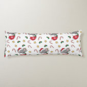 Christmas Snow Winter Animals Classic ボディピロー (裏面)