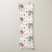 Christmas Snow Winter Animals Classic ボディピロー (正面縦)