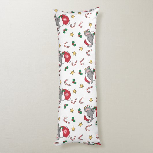 Christmas Snow Winter Animals Classic ボディピロー (裏面 (縦))