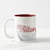 Christmas Snowball Mug ツートーンマグカップ (左)