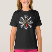 Christmas Snowflake And Shy Red Berry Tシャツ (正面)