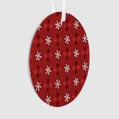 Christmas Snowflake Art Pattern Ornament オーナメント (正面)