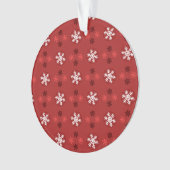 Christmas Snowflake Art Pattern Ornament オーナメント (正面)