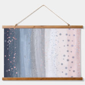 Christmas Snowflake Colorful 吊り下げ型タペストリー (正面)