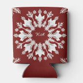 Christmas Snowflake Design 缶クーラー (裏面)