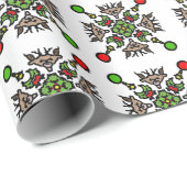 Christmas Snowflake Mandala ラッピングペーパー (ロールコーナー)