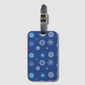 Christmas snowflakes  ラゲッジタグ (正面縦)