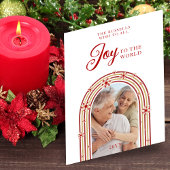 Christmas Snowflakes Joy To The World Arch Photo シーズンカード