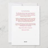 Christmas Snowflakes Joy To The World Arch Photo シーズンカード (裏面)