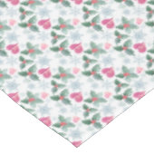 Christmas Snowflakes mistletoe hearts holiday new テーブルクロス (アングル)