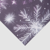 Christmas Snowflakes Snow Purple White Decoupage 薄葉紙 (詳細)